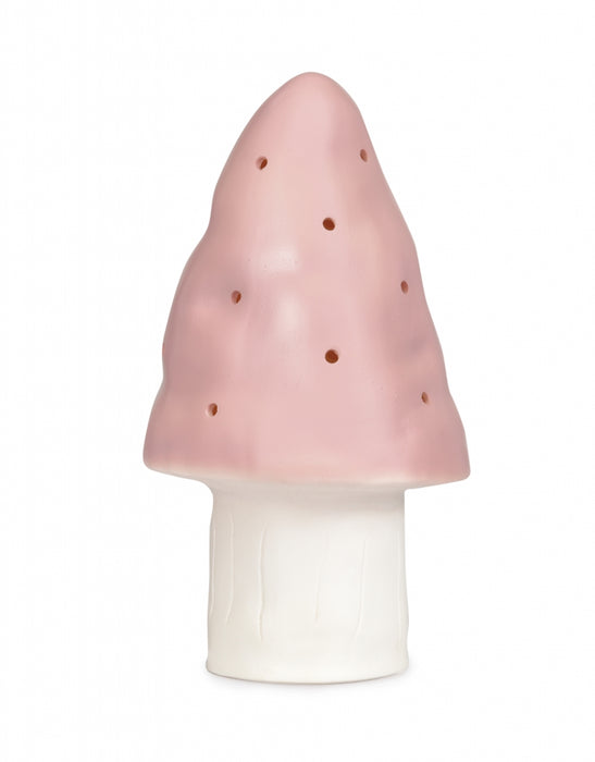 Small Vintage Pink Mushroom Lamp