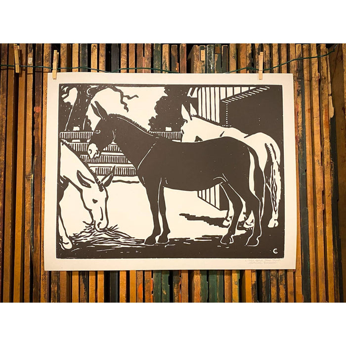Barnyard Mule Print