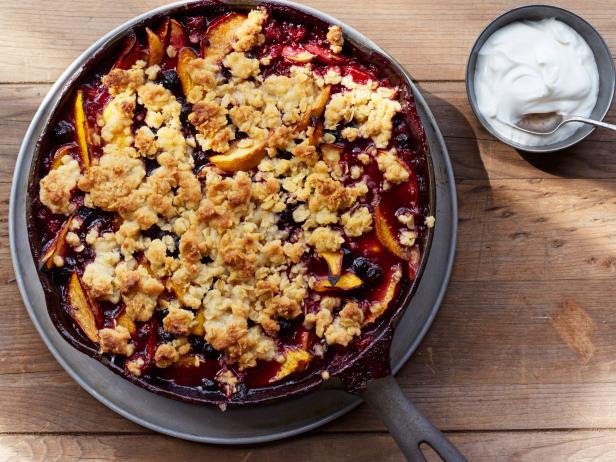 Peach and Blueberry Cobbler - Needle and Grain
