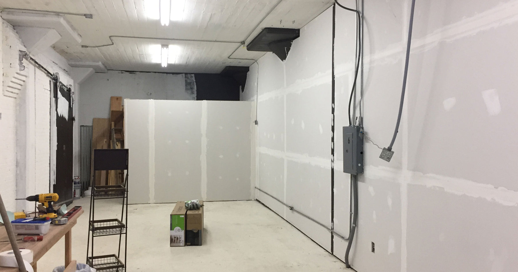 Shop Buildout Day 2 - Needle and Grain