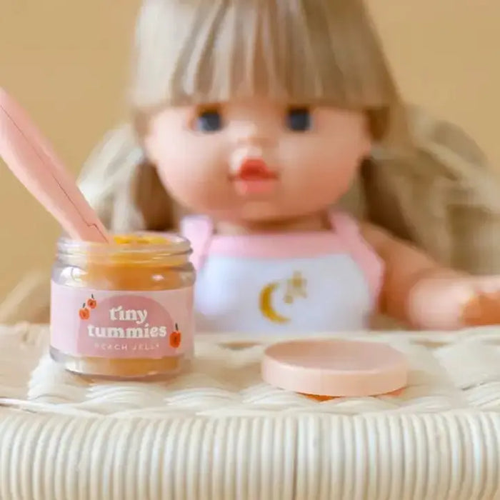 Tiny Tummies - Peach Jelly Food Jar and Spoon