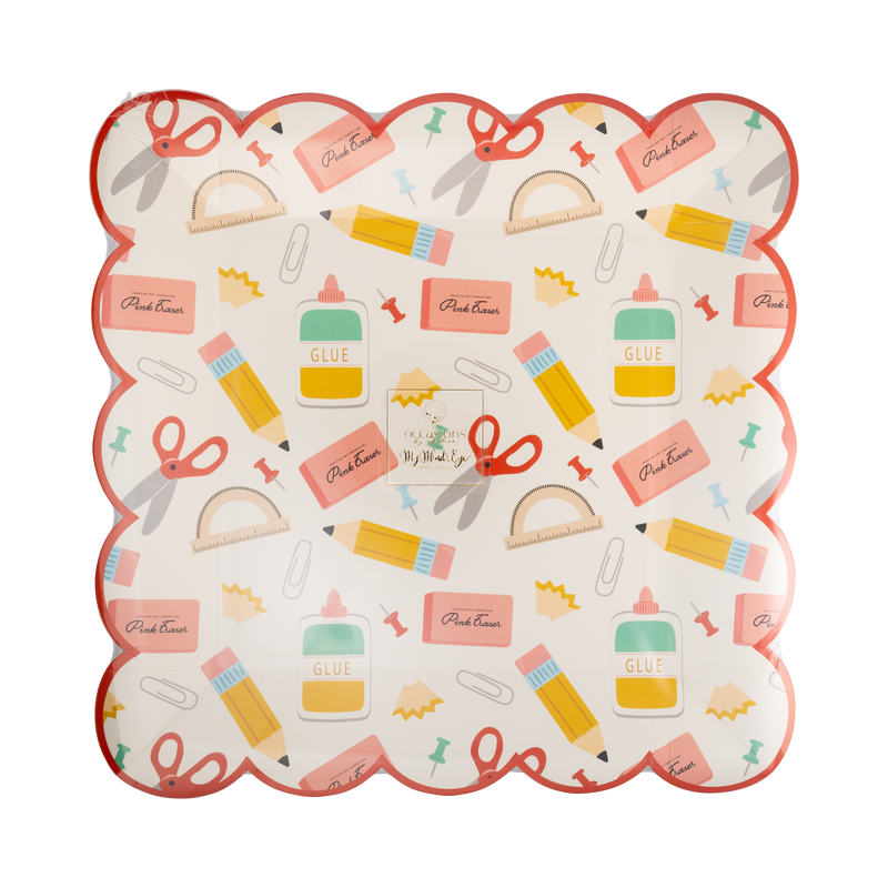 Back To School Party Plate