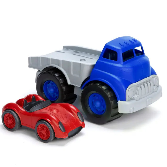 Flatbed Truck & Race Car
