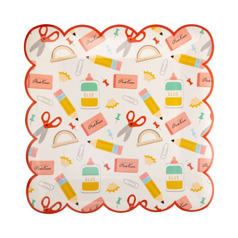 Back To School Party Plate