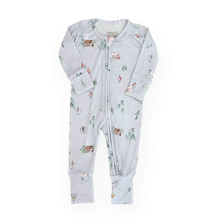 Bamboo Convertible Romper PJ-Alpine