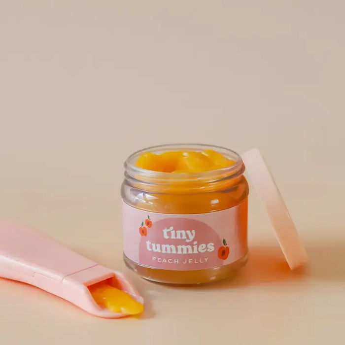 Tiny Tummies - Peach Jelly Food Jar and Spoon