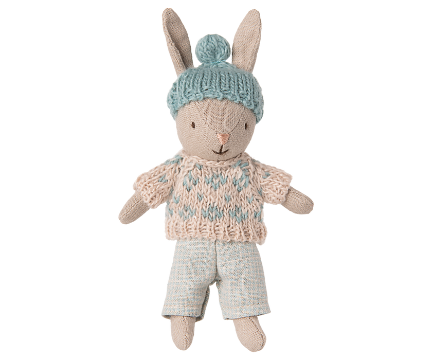 Micro Winter Rabbit in Mint