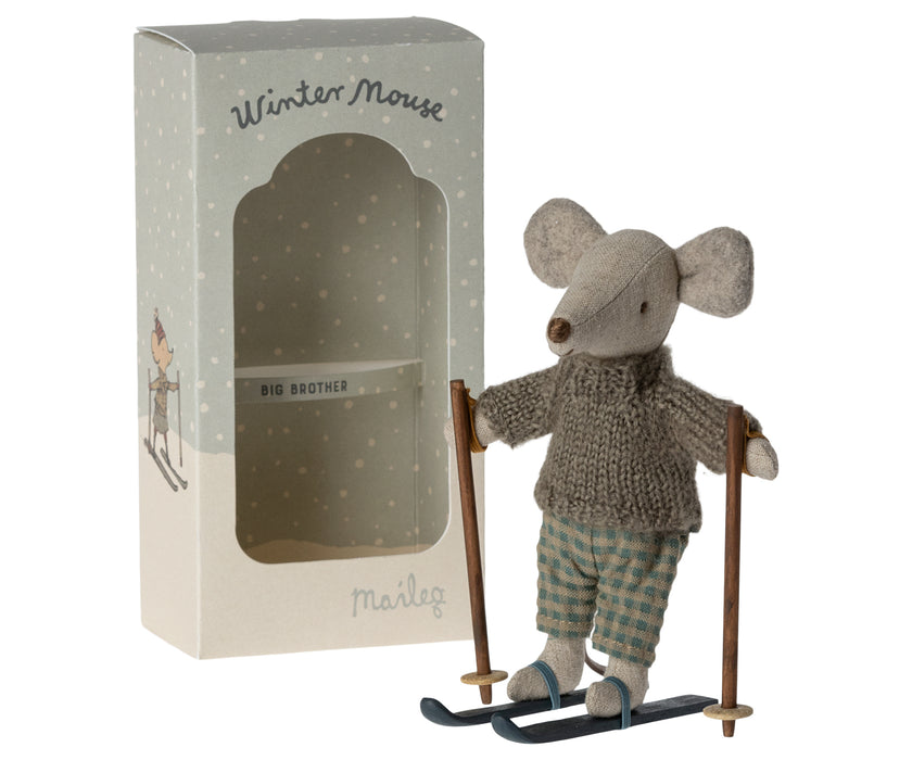 Big Brother Winter Mouse with Ski Set