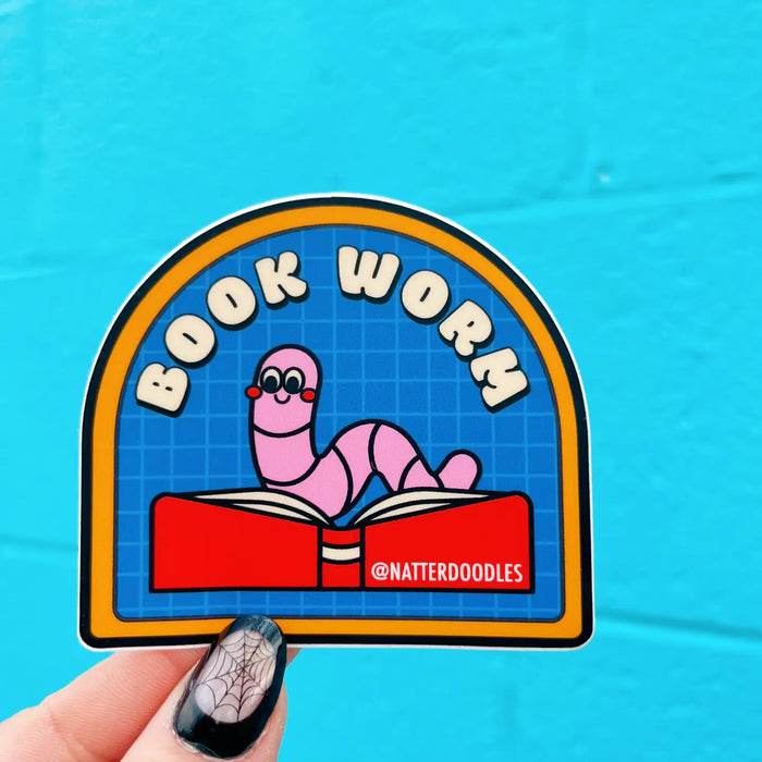 Book Worm Sticker