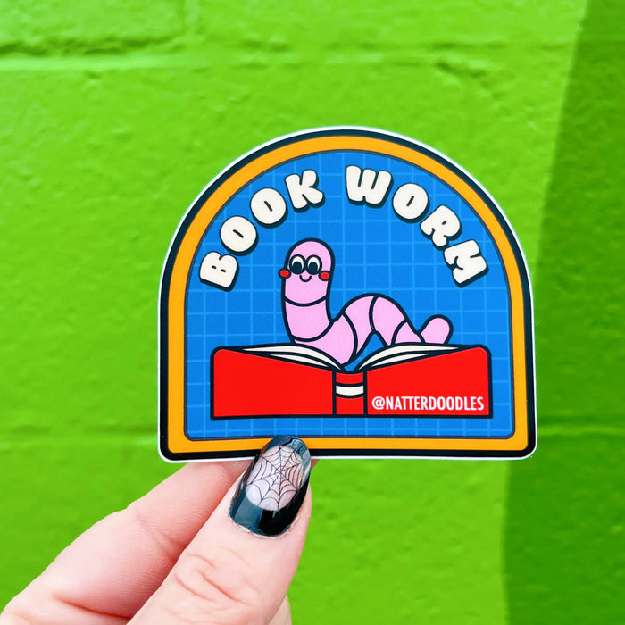 Book Worm Sticker