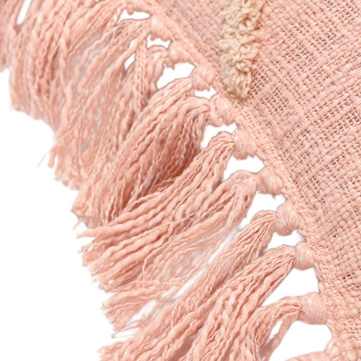 20" Cotton Blend Pillow w/ Tufted Pattern & Fringe - Needle and Grain