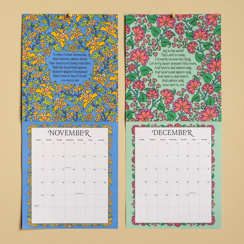 2026 Big Hymn Calendar - Needle and Grain