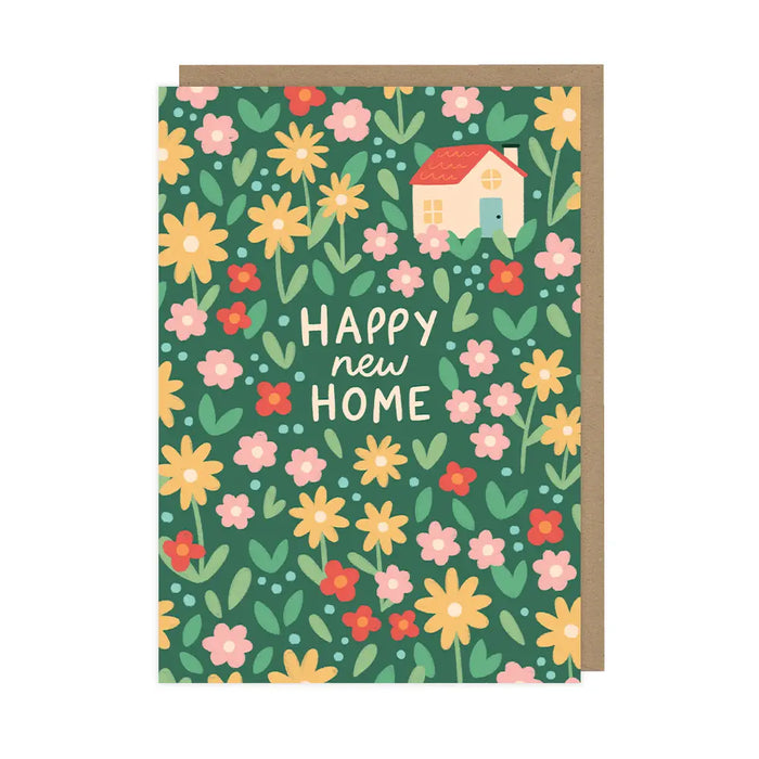 Floral Spring New Home Card