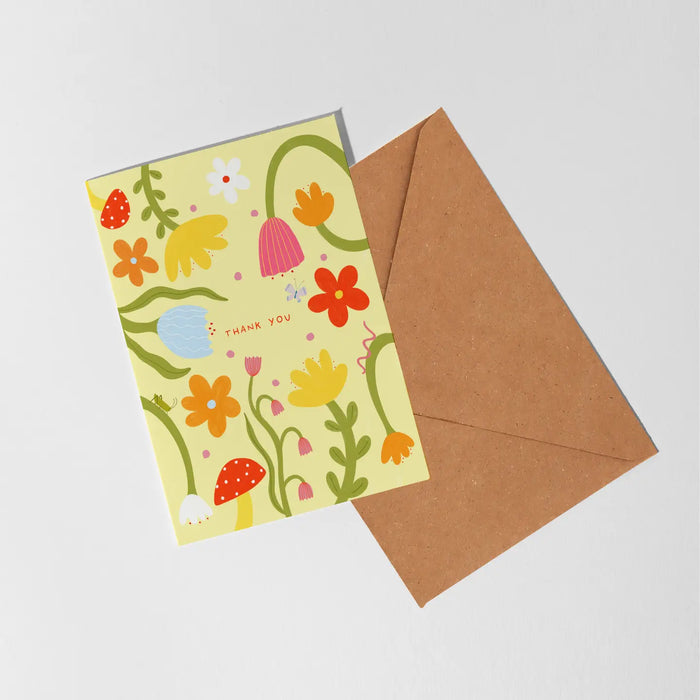 Floral Thank You Card
