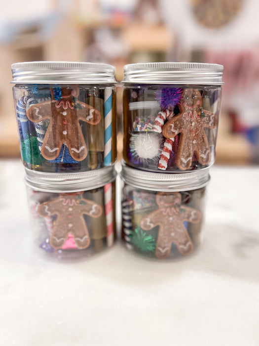 Gingerbread Sensory Playdough Jar