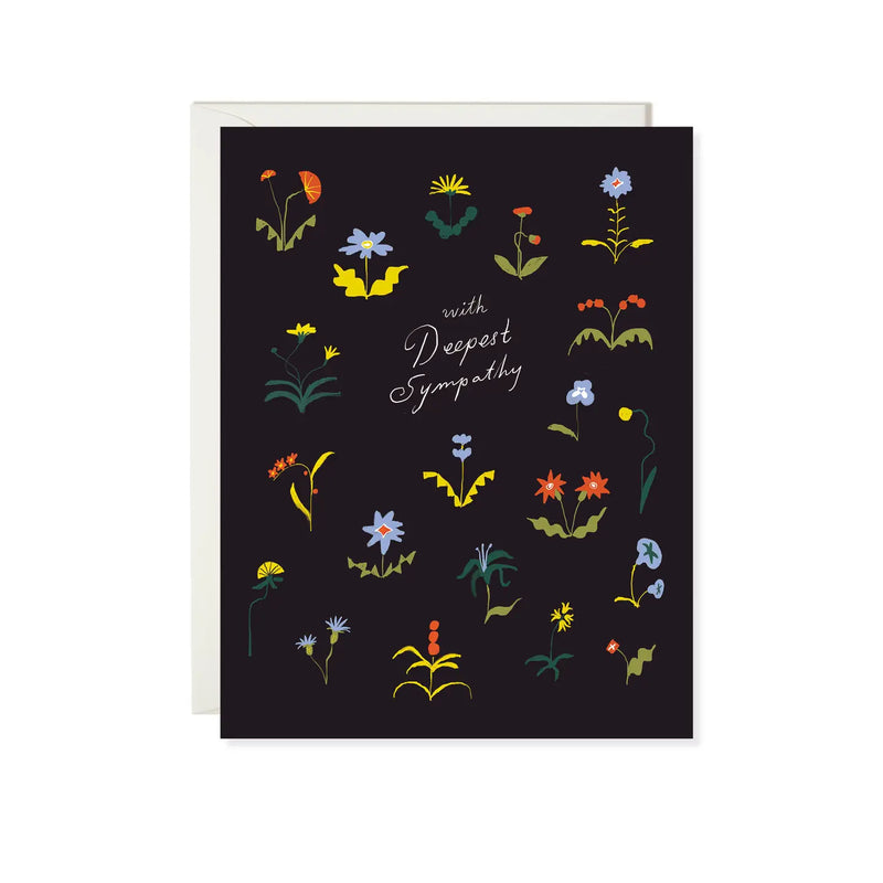 Sympathy Flowers Card