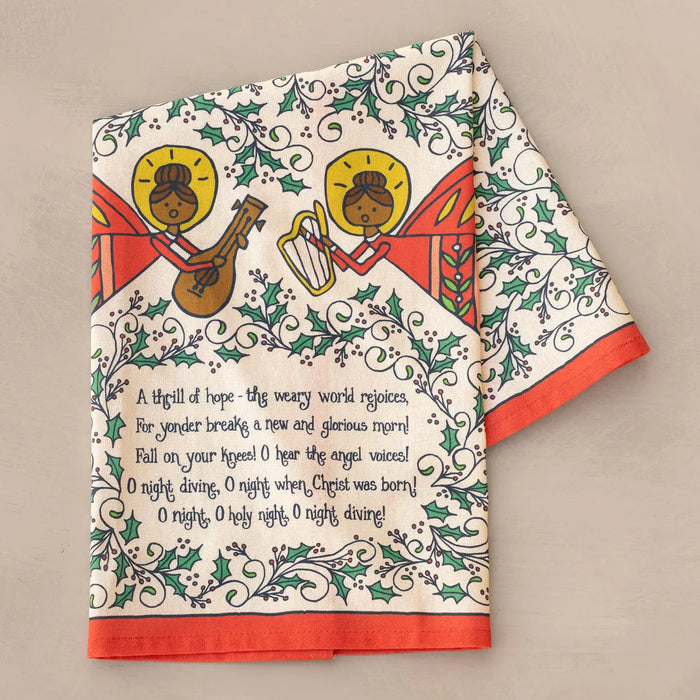O Holy Night Christmas Tea Towel