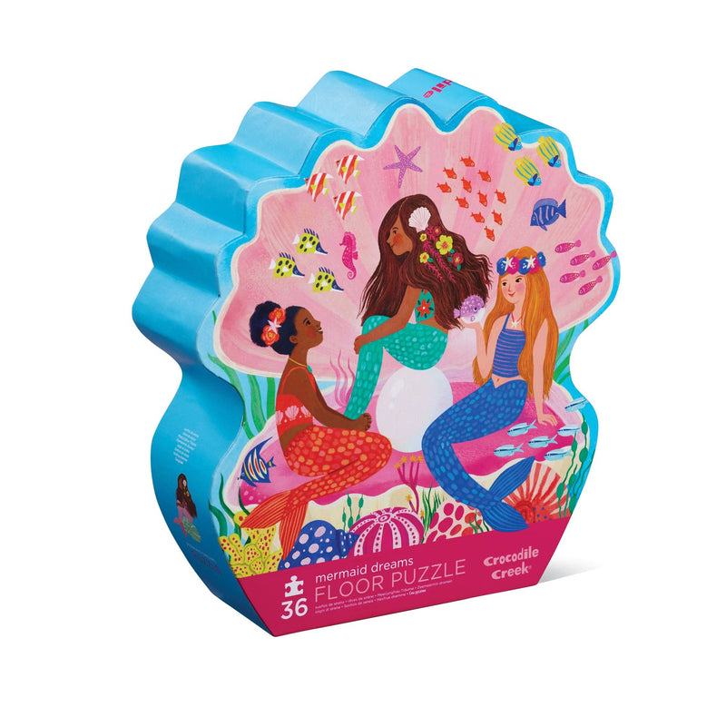 36-Piece Shaped Box Puzzle - Mermaid Dreams - Needle and Grain