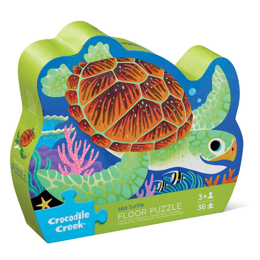 36-Piece Shaped Box Puzzle - Sea Turtle - Needle and Grain
