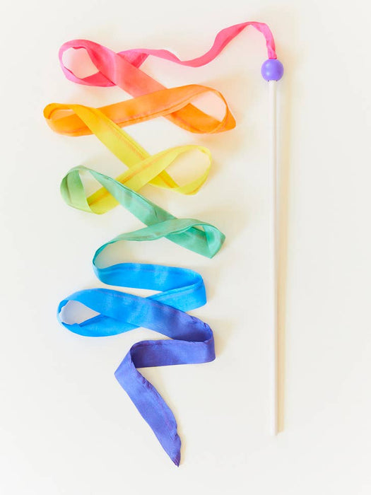 Silk & Wood Streamer Wand