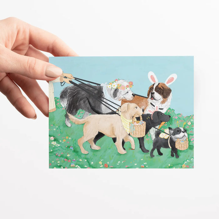 Easter Dogs Greeting Card