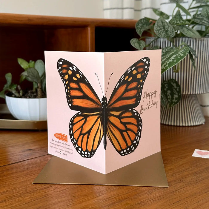 Monarch Butterfly Birthday Card