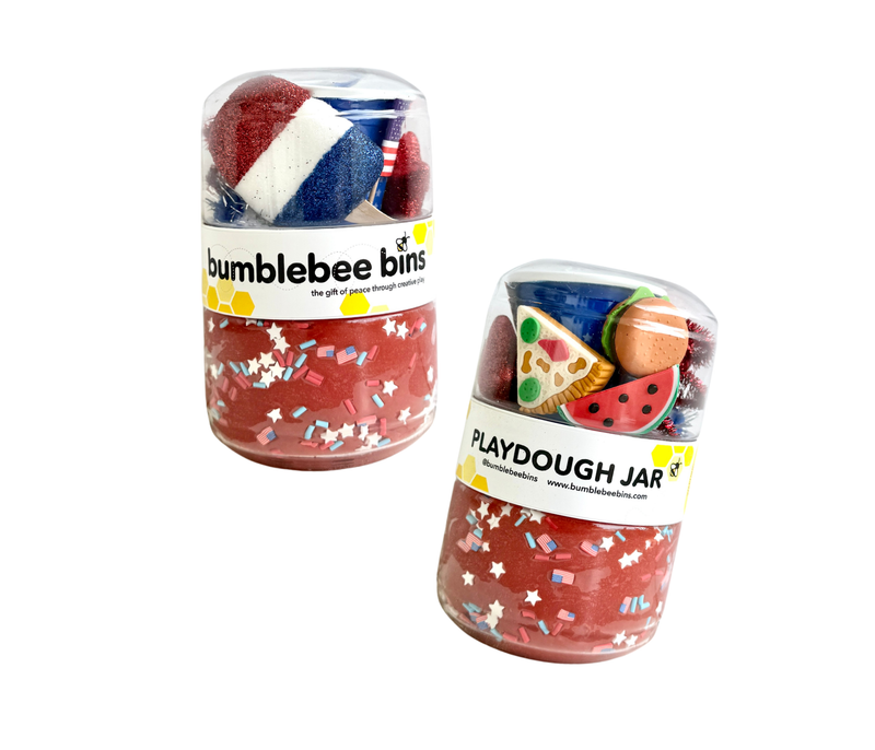 4th of July Cookout Bumblebee Bin - Needle and Grain