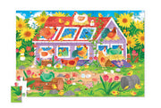 50-Piece Flat House Puzzle - Chicken Coop - Needle and Grain