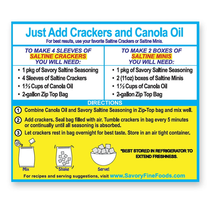 Savory Gourmet Party Cracker Seasoning