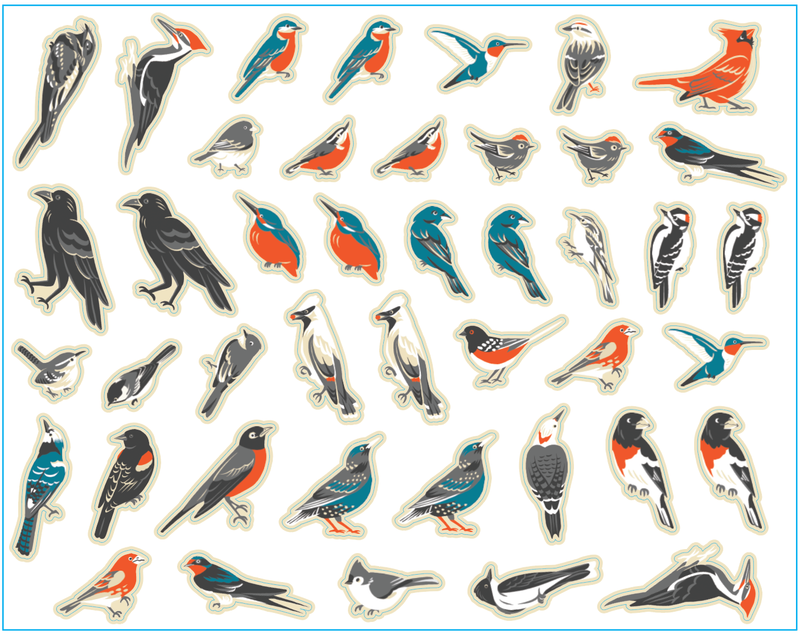 Really Into Birds Sticker Set