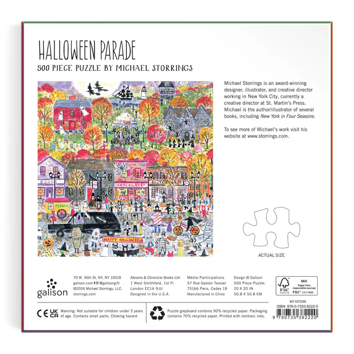 Michael Storrings Halloween Parade 500 Piece Puzzle
