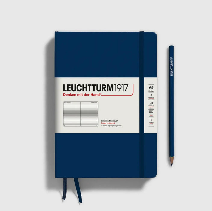 Notebooks - Medium (A5) Navy, Hardcover, Ruled