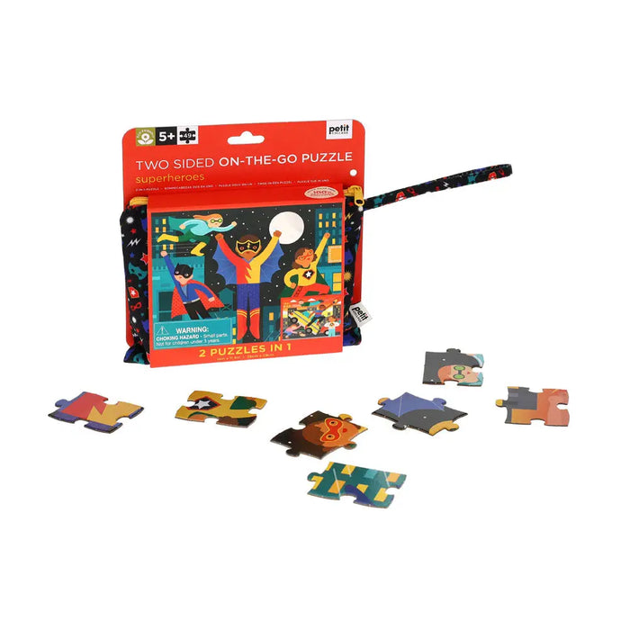 Superheroes Two Sided On-the-Go Puzzle