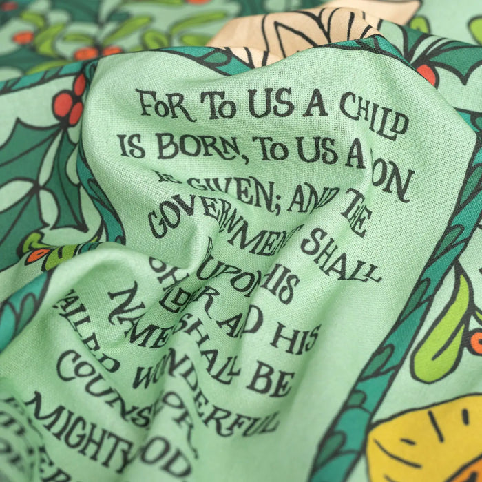 For To Us Christmas Tea Towel