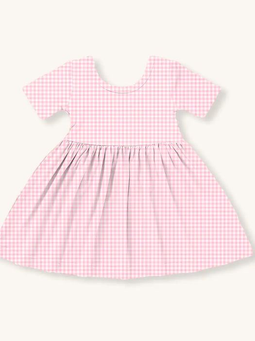 Pink Gingham Bamboo Dress