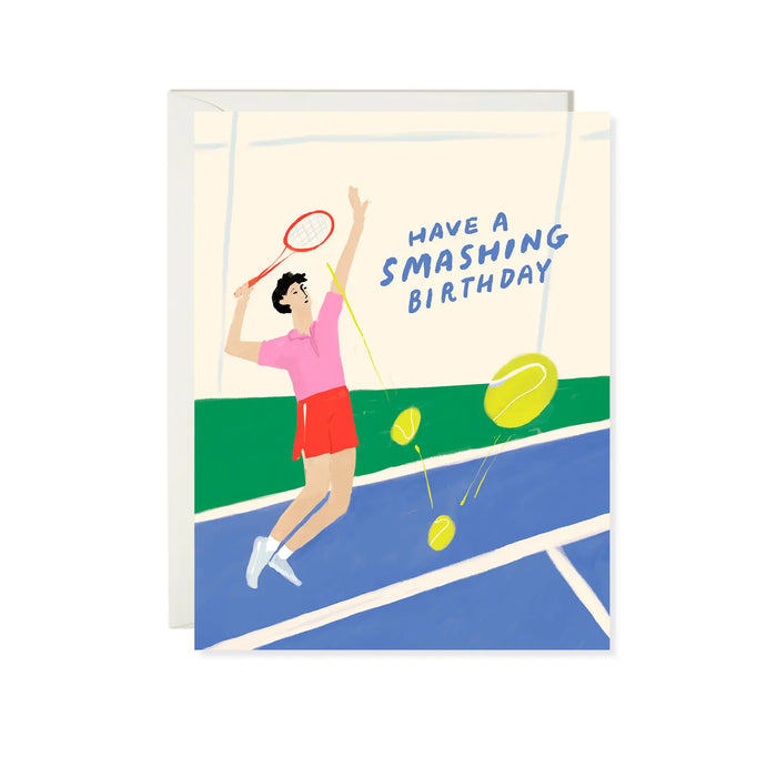 Tennis Birthday Card