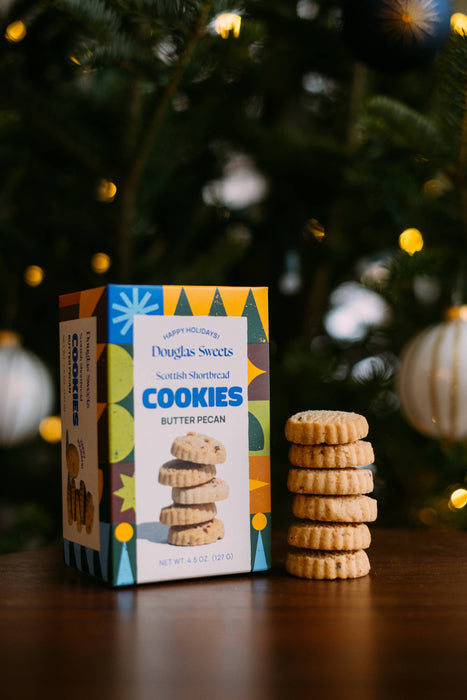 Holiday Butter Pecan Shortbread Cookies