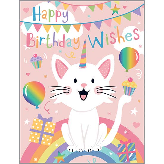 Birthday Greeting Card - Birthday Kitty