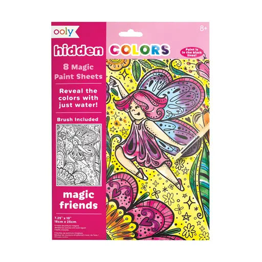 Hidden Colors Magic Paint Sheets - Magic Friends