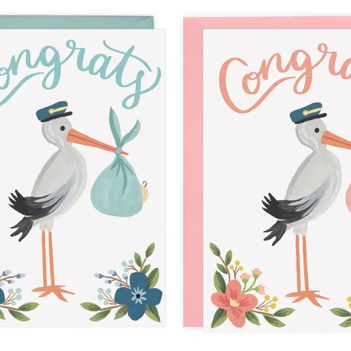 Stork Congrats - Card