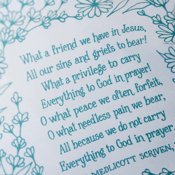 What A Friend Hymn Tea Towel