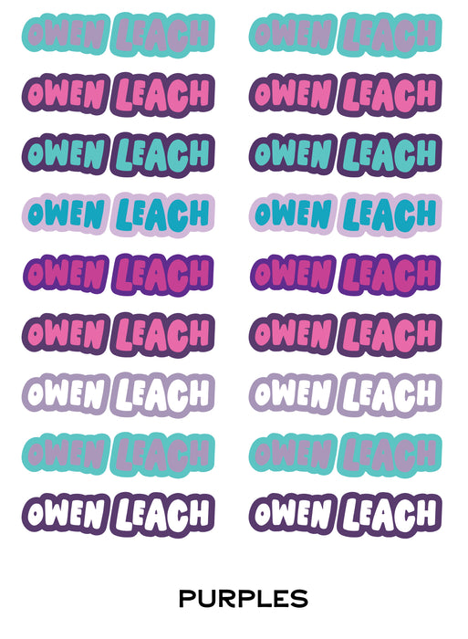 Back To School Custom Durable Label Sheets