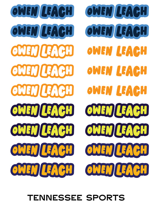 Back To School Custom Durable Label Sheets