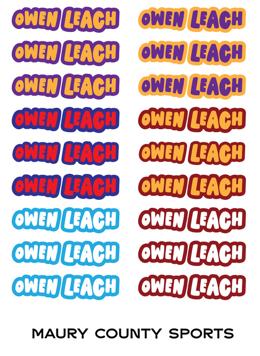 Back To School Custom Durable Label Sheets