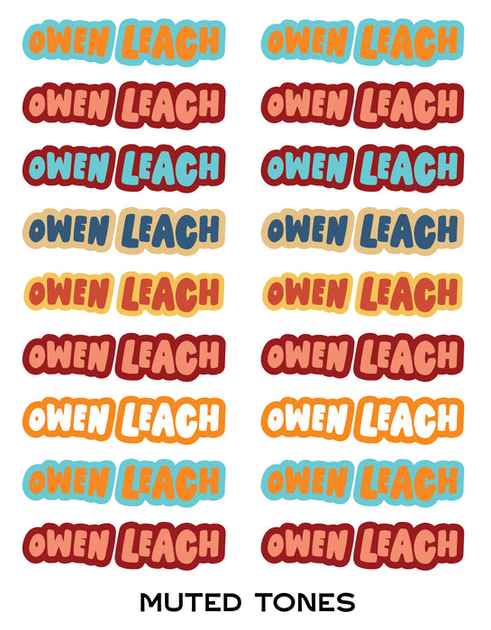 Back To School Custom Durable Label Sheets