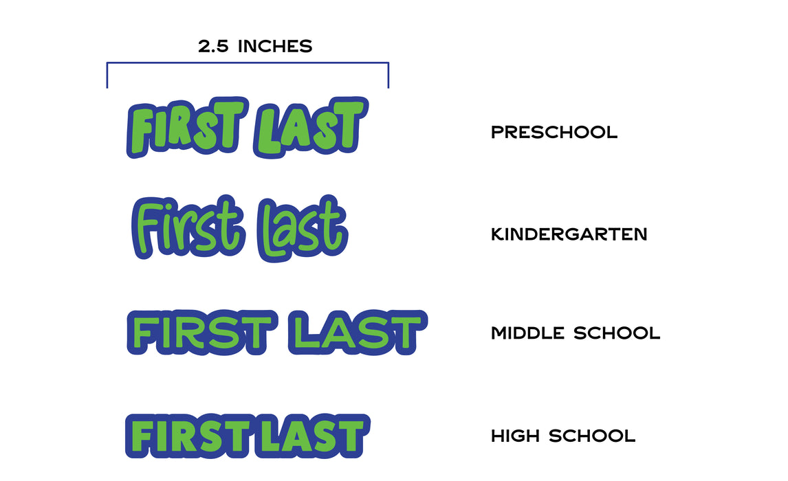 Back To School Custom Durable Label Sheets