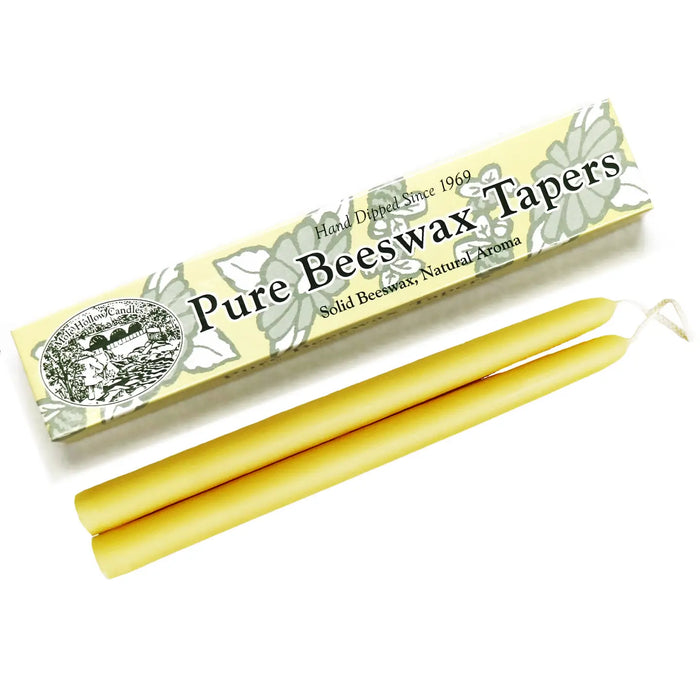 10" Gift Boxed Pure Beeswax Taper Candles