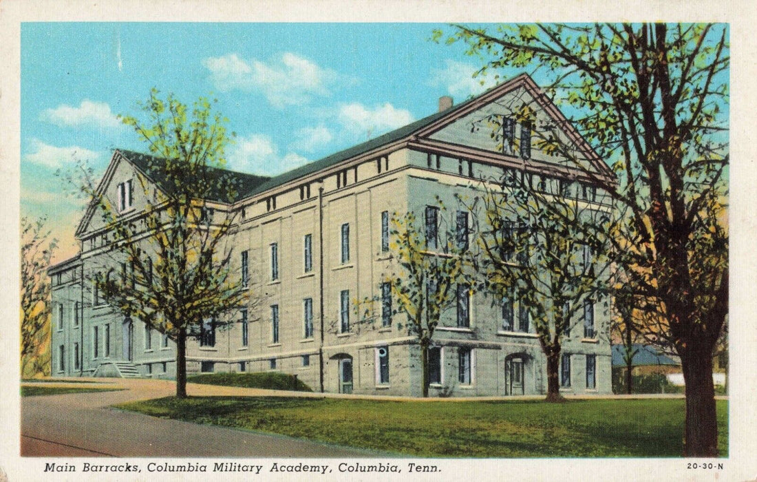 Vintage Columbia Military Academy Postcard Reproduction