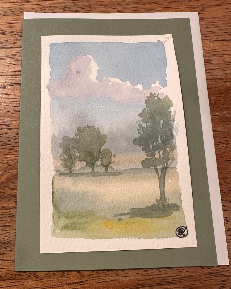 Landscape Watercolor Card