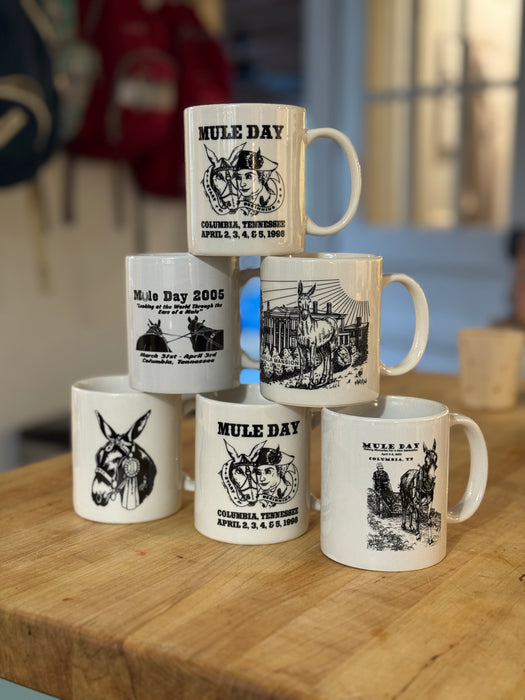 Vintage mule day mugs